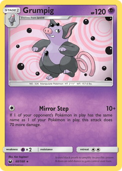 Pokemon Celestial Storm Grumpig - 60