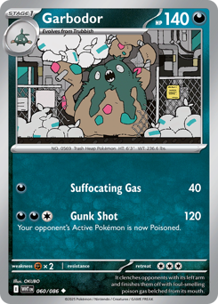 Pokemon White Flare Garbodor - 60