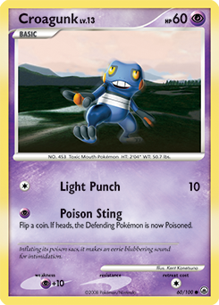 Pokemon Majestic Dawn Croagunk - 60