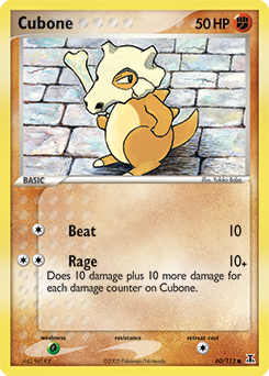 Pokemon Delta Species Cubone - 60