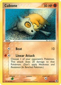 Pokemon FireRed & LeafGreen Cubone - 60