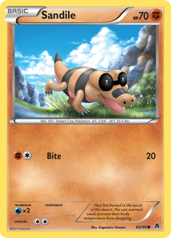 Pokemon Emerging Powers Sandile - 60