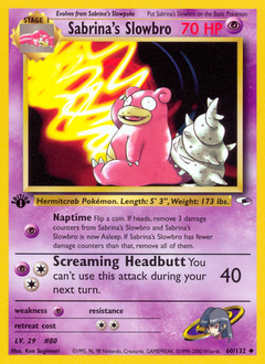 Pokemon Gym Heroes Sabrina's Slowbro - 60