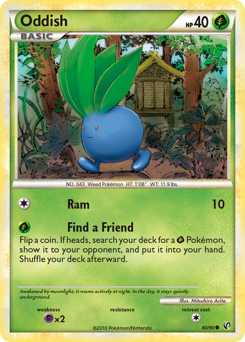 Pokemon HS—Undaunted Oddish - 60