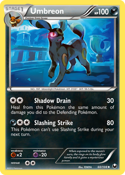 Pokemon Dark Explorers Umbreon - 60