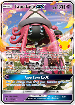 Pokemon Celebrations: Classic Collection Tapu Lele-GX - 60