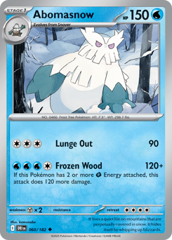 Pokemon Destined Rivals Abomasnow - 60
