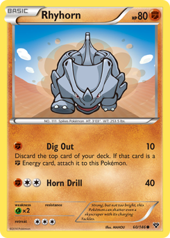 Pokemon XY Rhyhorn - 60