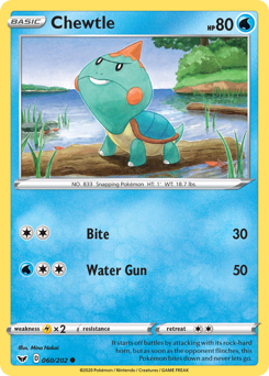 Pokemon Sword & Shield Chewtle - 60