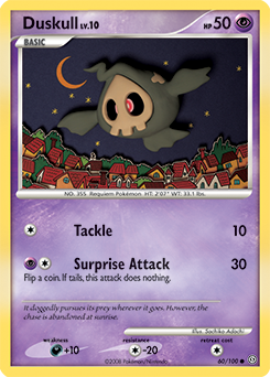 Pokemon Stormfront Duskull - 60