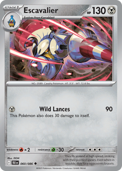 Pokemon Black Bolt Escavalier - 60
