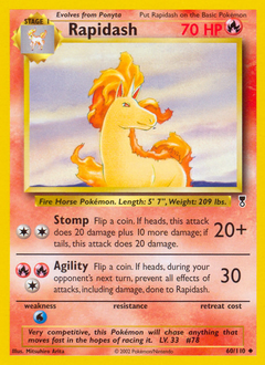 Pokemon Legendary Collection Rapidash - 60