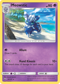 Pokemon Burning Shadows Meowstic - 60
