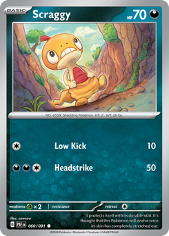 Pokemon Paldean Fates Scraggy - 60