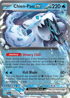 Pokemon Paldea Evolved Chien-Pao ex - 61