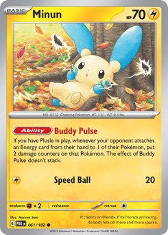 Pokemon Paradox Rift Minun - 61