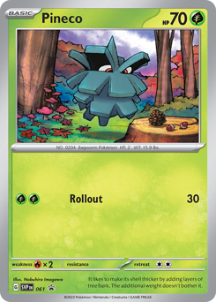 Pokemon Scarlet & Violet Black Star Promos Pineco - 61