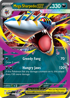 Pokemon Phantasmal Flames Mega Sharpedo ex - 61