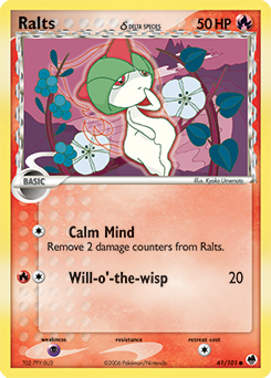Pokemon Dragon Frontiers Ralts δ - 61