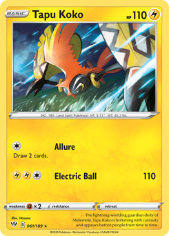 Pokemon Darkness Ablaze Tapu Koko - 61
