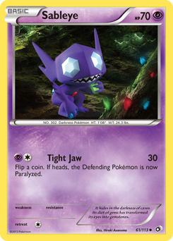 Pokemon Legendary Treasures Sableye - 61