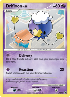 Pokemon Majestic Dawn Drifloon - 61
