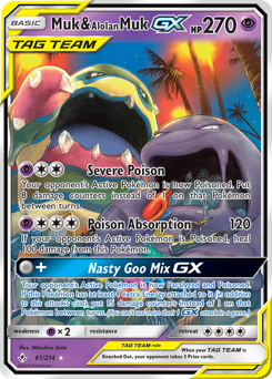 Pokemon Unbroken Bonds Muk & Alolan Muk-GX - 61