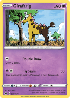 Pokemon Crown Zenith Girafarig - 61