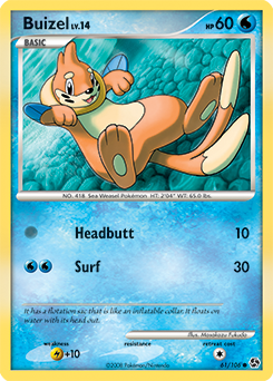 Pokemon Great Encounters Buizel - 61