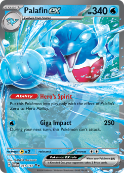 Pokemon Twilight Masquerade Palafin ex - 61