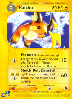 Pokemon Expedition Base Set Raichu - 61
