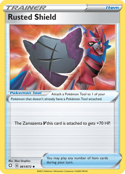 Pokemon Shining Fates Rusted Shield - 61