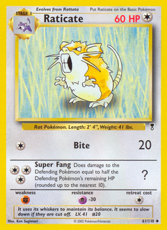 Pokemon Legendary Collection Raticate - 61