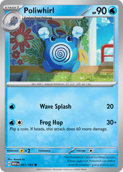 Pokemon 151 Poliwhirl - 61
