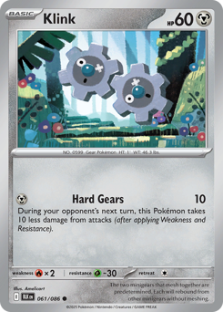 Pokemon Black Bolt Klink - 61