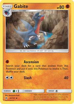 Pokemon Forbidden Light Gabite - 61