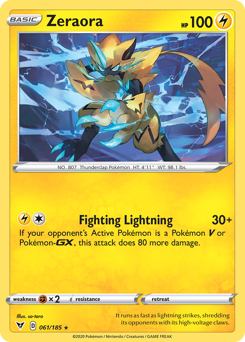 Pokemon Vivid Voltage Zeraora - 61