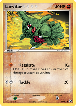Pokemon Unseen Forces Larvitar - 61