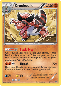 Pokemon Emerging Powers Krookodile - 62
