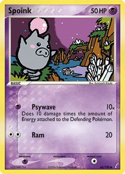 Pokemon Crystal Guardians Spoink - 62