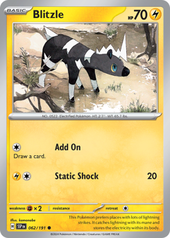 Pokemon Surging Sparks Blitzle - 62