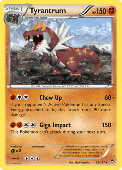 Pokemon Furious Fists Tyrantrum - 62