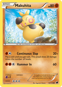 Pokemon Plasma Freeze Makuhita - 62