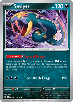 Pokemon Phantasmal Flames Seviper - 62