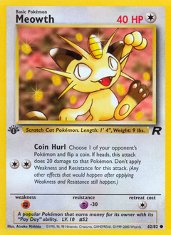 Pokemon Team Rocket Meowth - 62