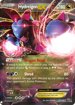 Pokemon Roaring Skies Hydreigon-EX - 62