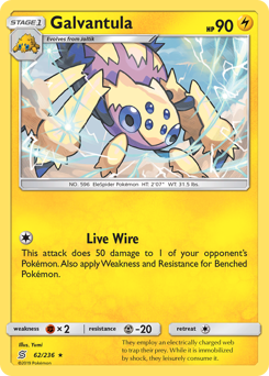 Pokemon Unified Minds Galvantula - 62