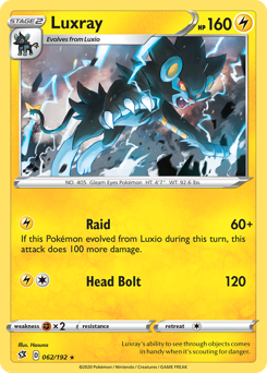 Pokemon Rebel Clash Luxray - 62