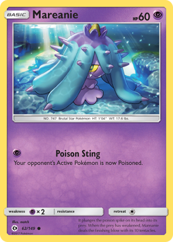 Pokemon Sun & Moon Mareanie - 62