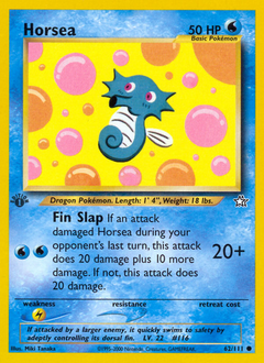 Pokemon Neo Genesis Horsea - 62